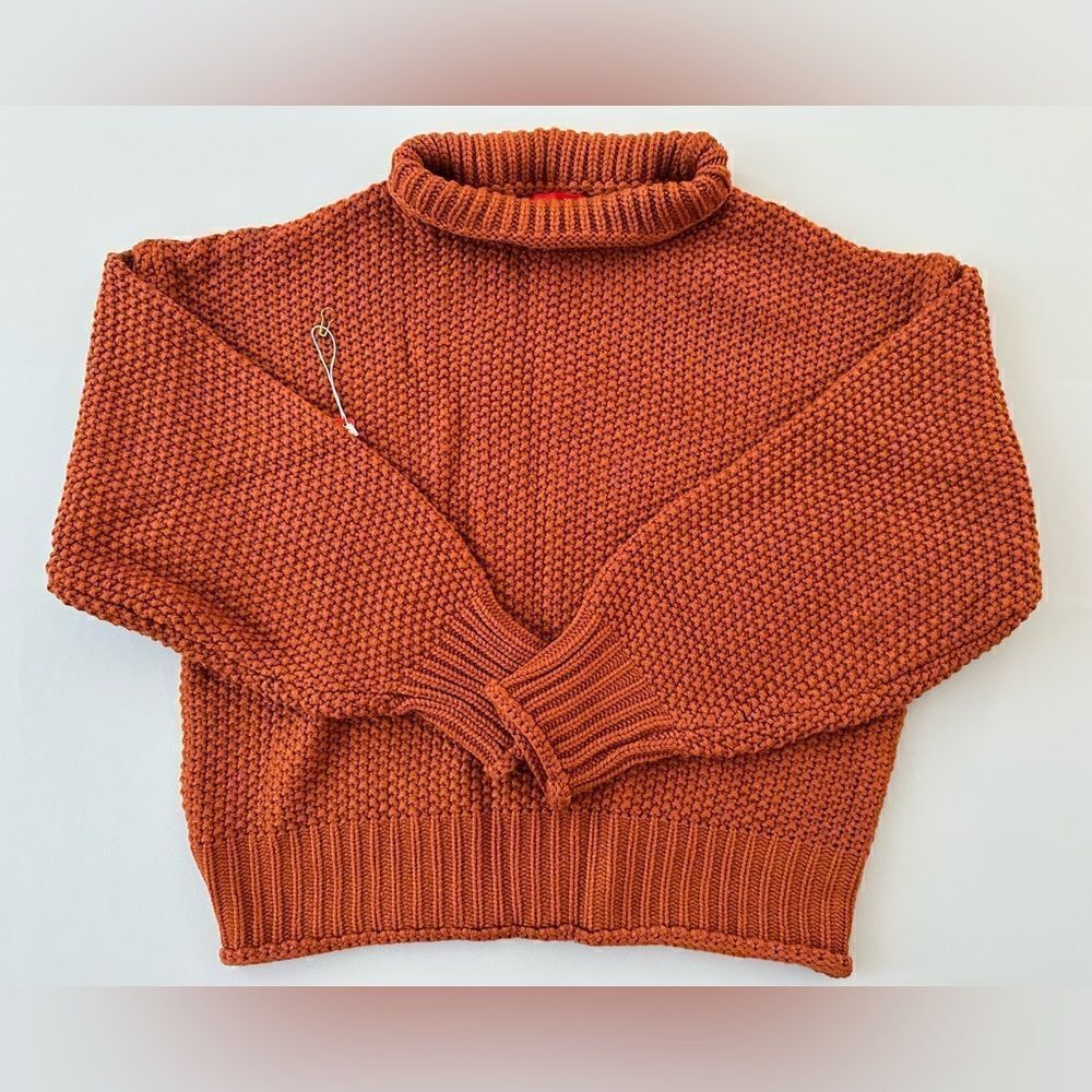 Women's Turtleneck Sweaters Slouchy Batwing Sleeve Chunky Knit Pullover …